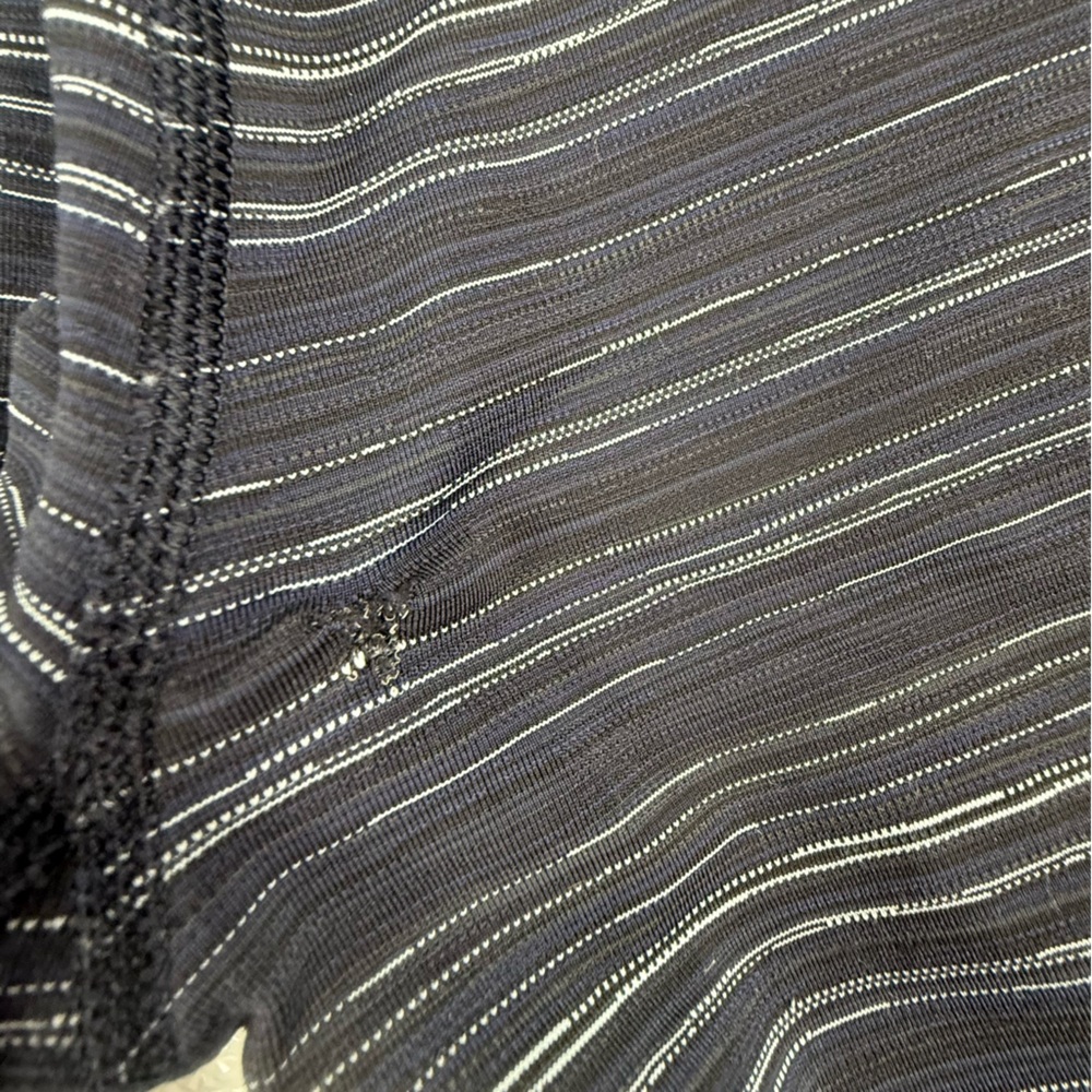Lululemon Run The World 7/8 Tight Cyber Stripe Naval Blue Black‎ / Naval Blue 4 - Picture 12 of 13
